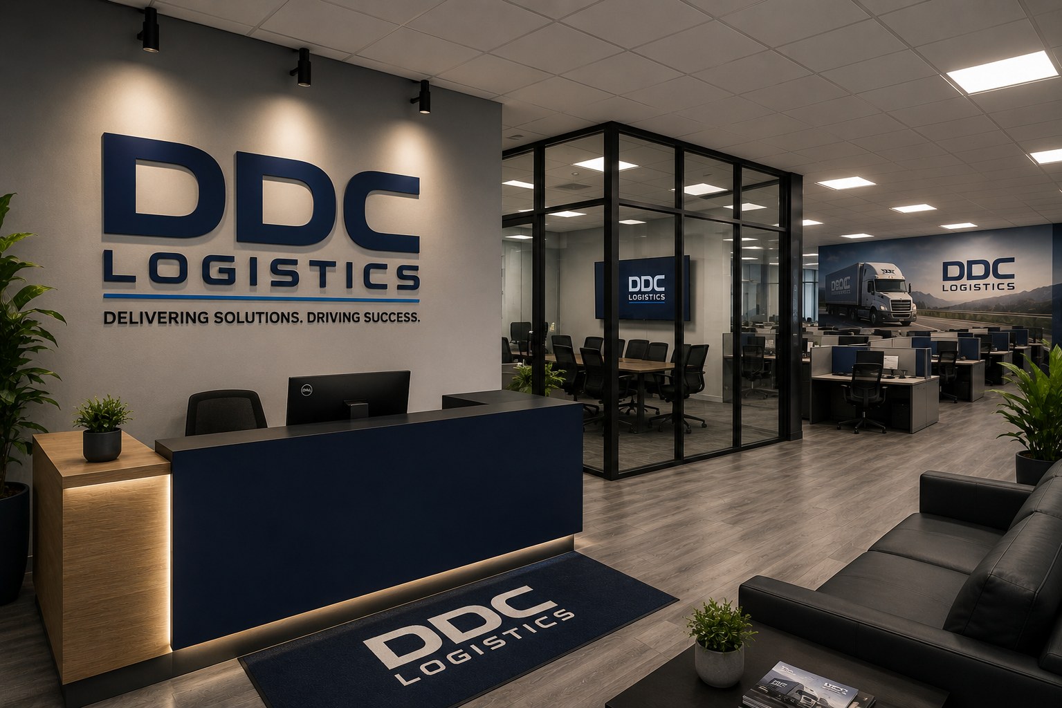 DDC Logistics office reception and dispatch area