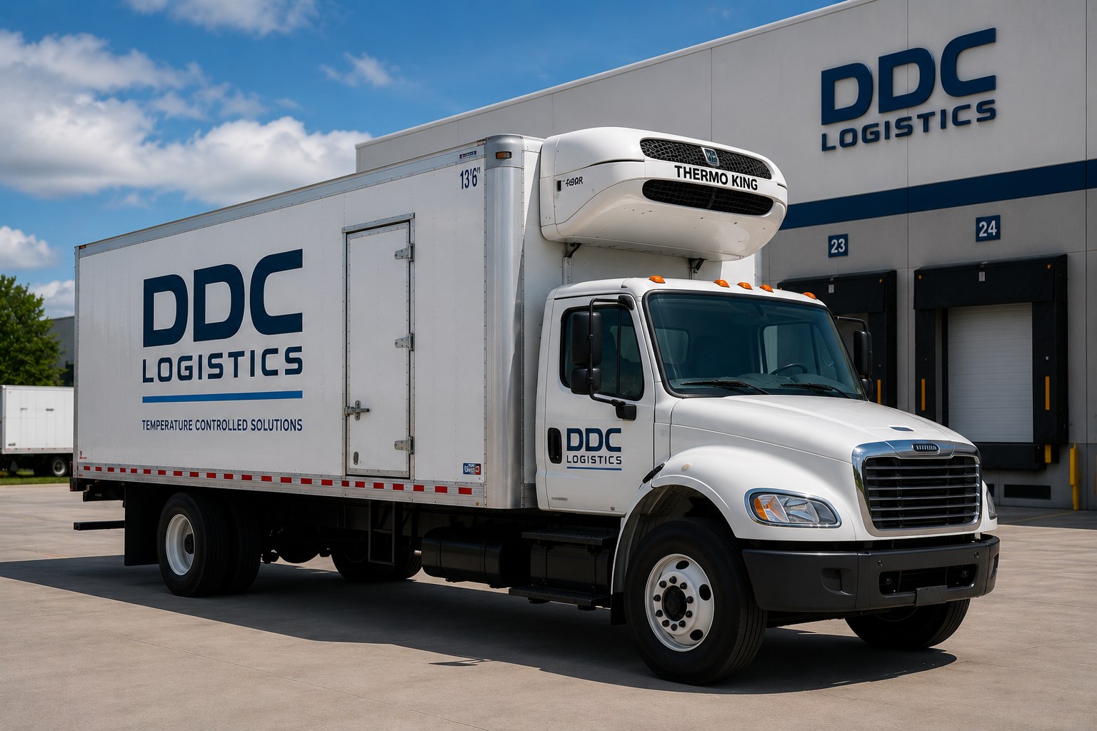 DDC Logistics refrigerated truck with Thermo King unit