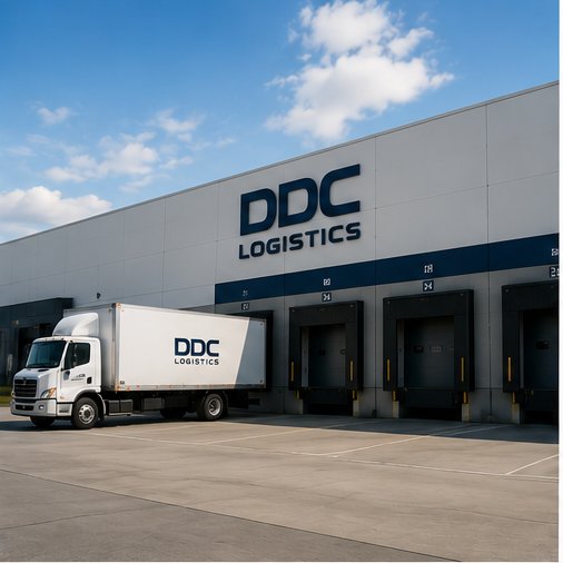 DDC Logistics truck at loading dock